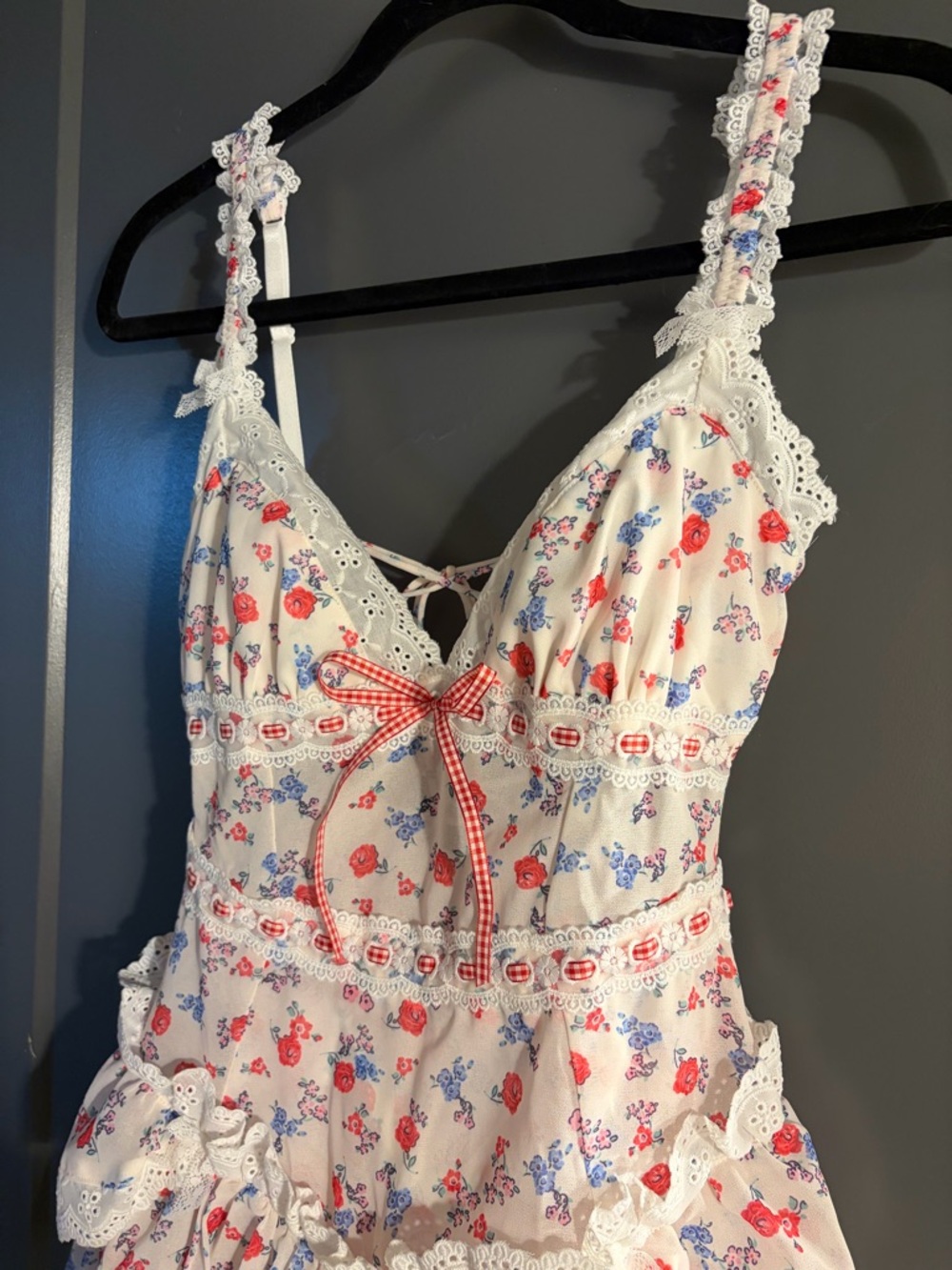 For Love & Lemons Ditsy Day Slip Dress XS NWT - Picture 10 of 16